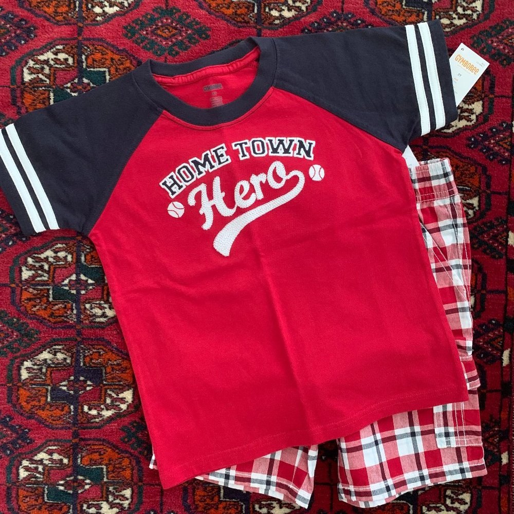 2-Piece Baseball Shirt/Shorts set